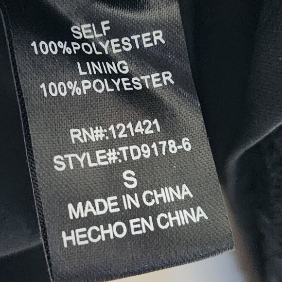 Roolee Dress Womens Size S Small Solid All Black Crochet Lace Overlay Zip Up - Picture 7 of 8